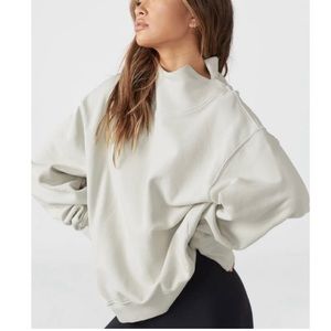 Joah Brown Oversized Turtleneck Sweatshirt